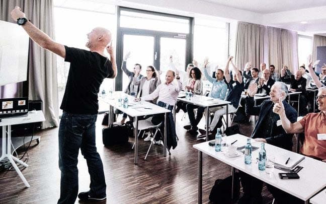 Dr. Stefan Frädrich während des 360° Trainings